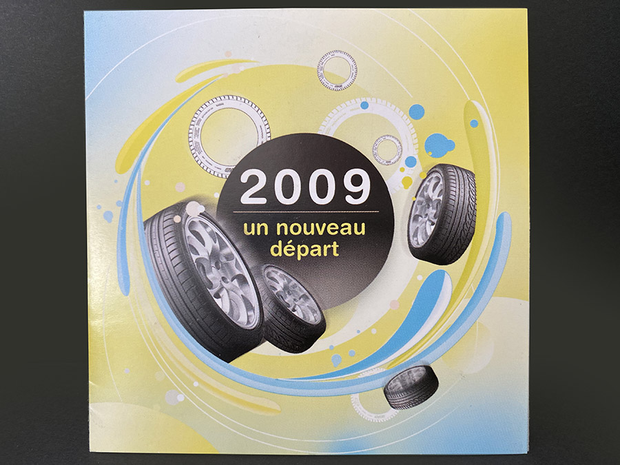 Carte-de-voeux-Dunlop-France Création de cartes de voeux papier sur-mesure design créatif