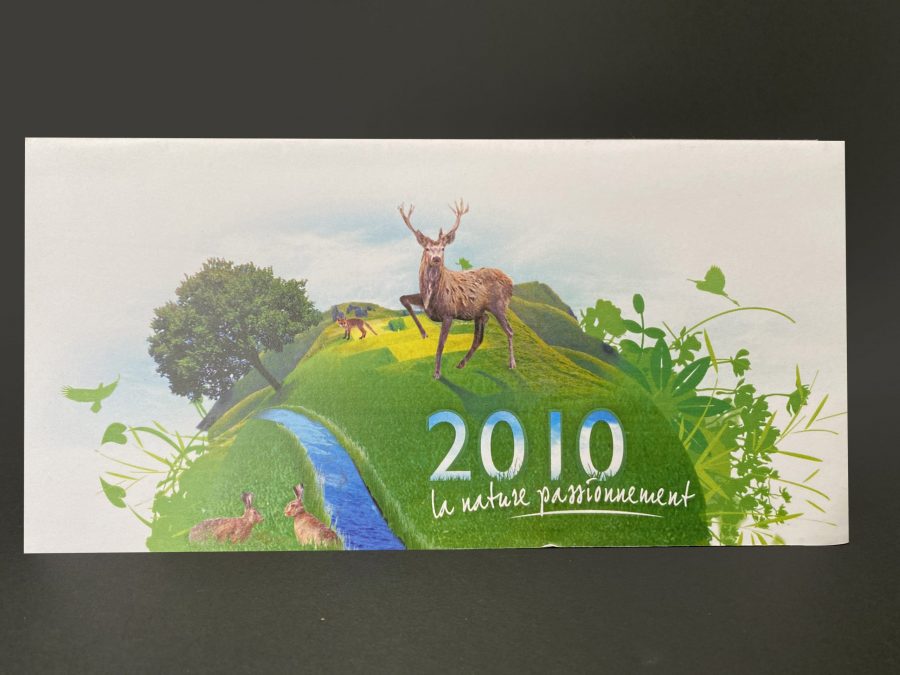 Carte-de-voeux-ONCFS Création de cartes de voeux papier sur-mesure établissement public